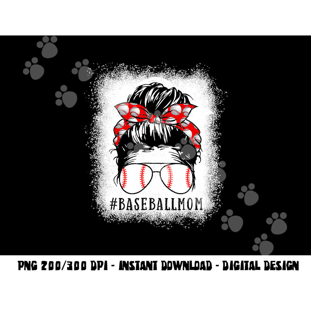 Baseball Mom Messy Bun Proud Mama Baseball Scarf Sunshades png, sublimation copy.jpg