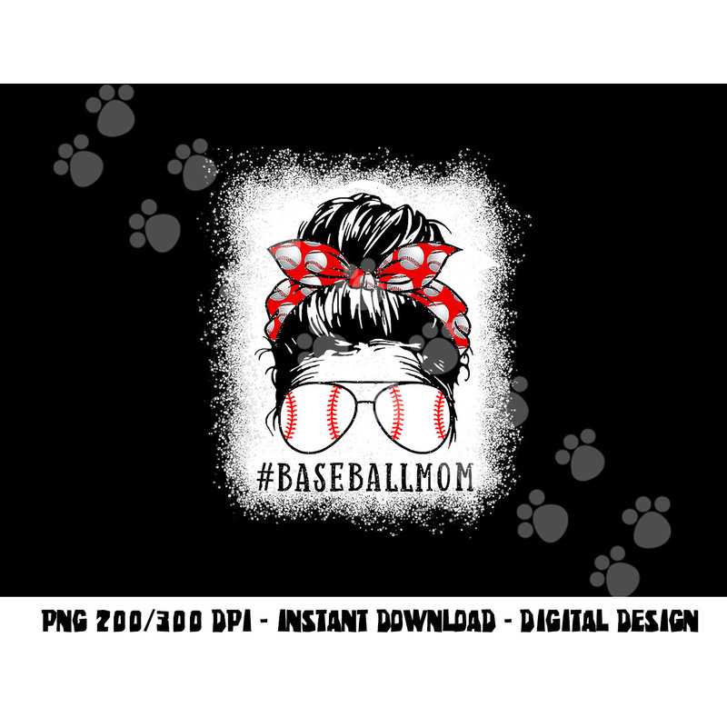 Baseball Mom Messy Bun Proud Mama Baseball Scarf Sunshades png, sublimation copy.jpg