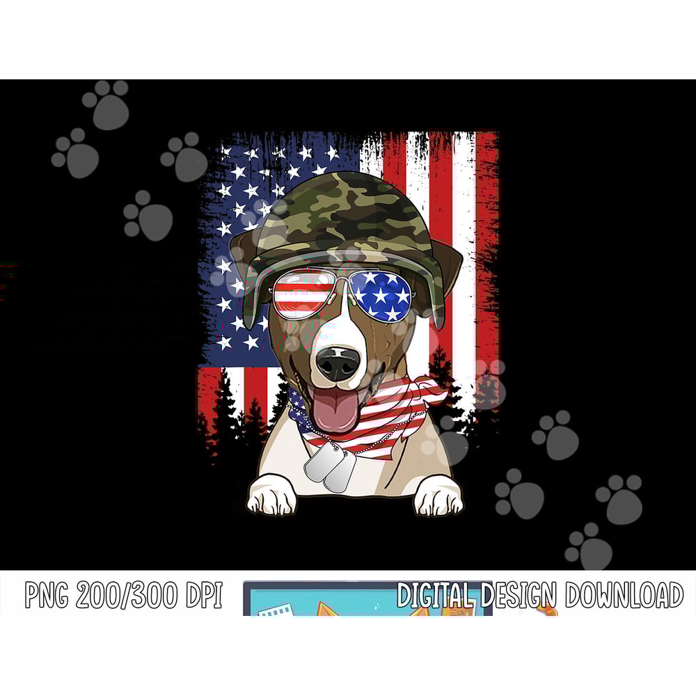 American Flag 4th of July Jack Russell Terrier Veteran Dog png,sublimation copy.jpg