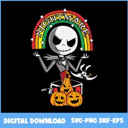 jack skellington halloween svg, jack skellington svg, skeleton svg, pumpin svg, halloween svg, png eps dxf file