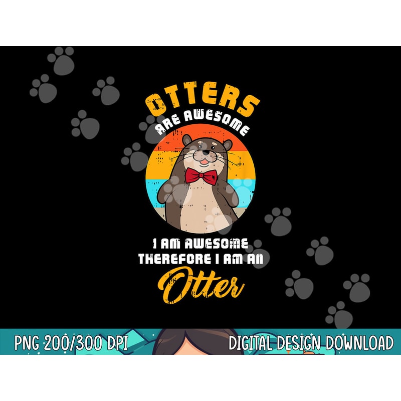 Awesome Otter Costume Cute Easy Animal Zoo Halloween Gift png, sublimation copy.jpg