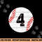 Baseball Number 4 Ball Vintage for Baseball Players Gift png, sublimation copy.jpg