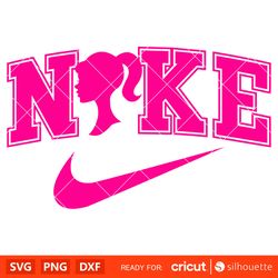 Nike Barbie Svg, Barbie Doll Svg, Girly Pink Svg, Retro Svg, Cricut, Silhouette Vector Cut File