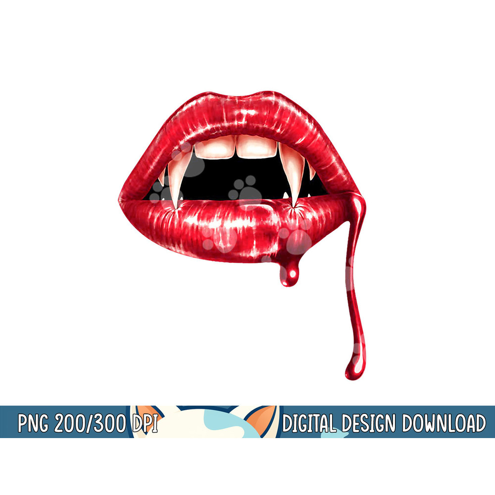 Awesome Vampire Fangs Lips Halloween Trick Or Treat png, sublimation copy.jpg