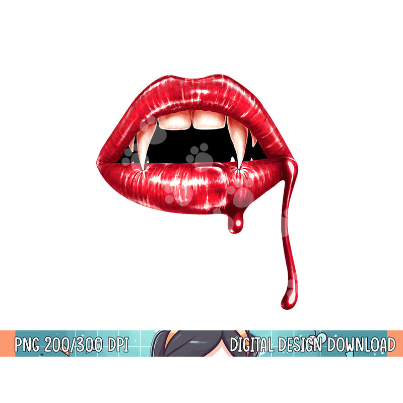 Awesome Vampire Fangs Lips Halloween Trick Or Treat png, sublimation copy.jpg
