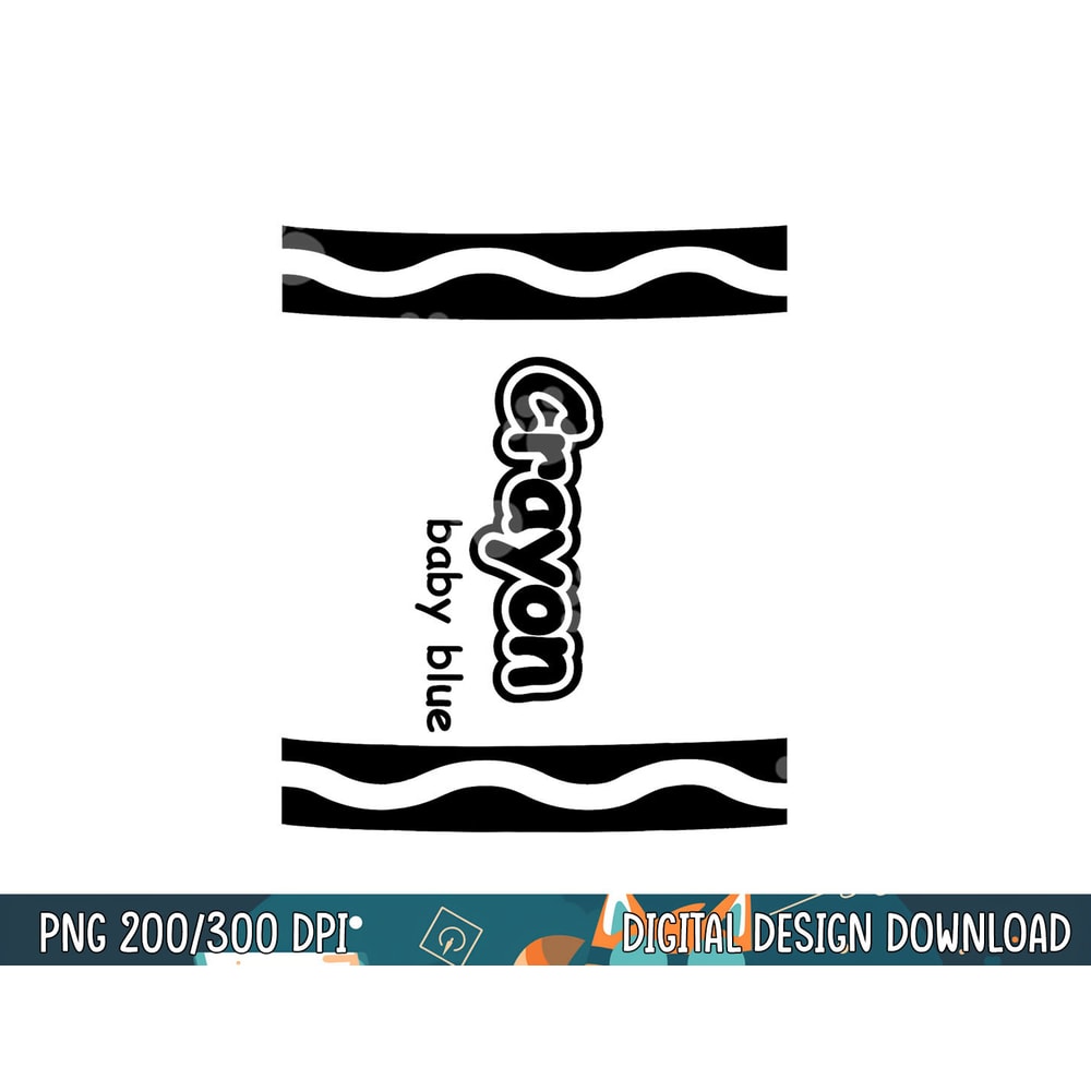 Baby Blue Crayon Easy Halloween Costume Cute png, sublimation png, sublimation copy.jpg