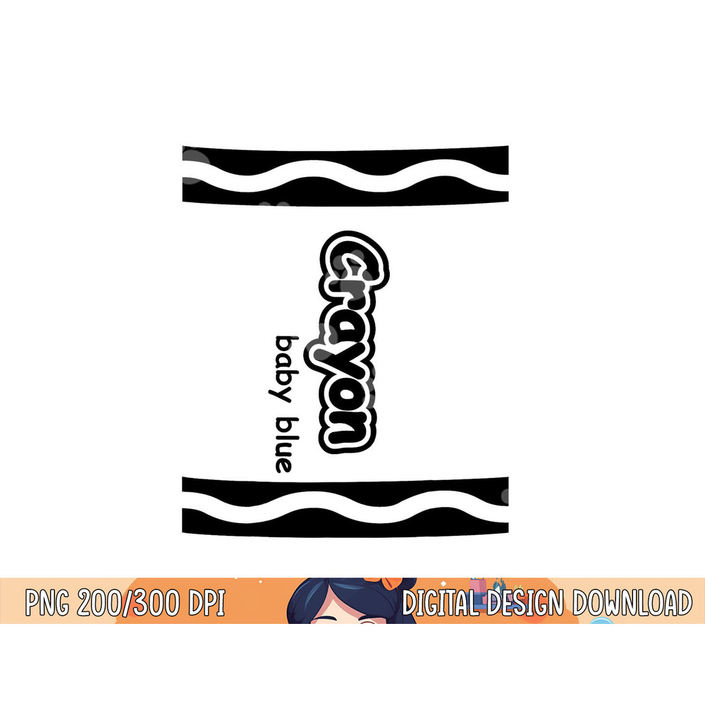 Baby Blue Crayon Easy Halloween Costume Cute png, sublimation png, sublimation copy.jpg