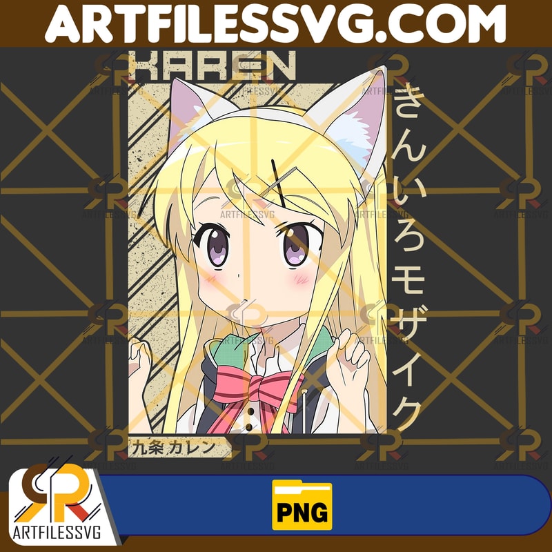 Karen Kujou Png, Anime Png, Japanese Png, Anime Silhouette Png, Anime Character, Anime Vector Files, Digital Download (1).jpg