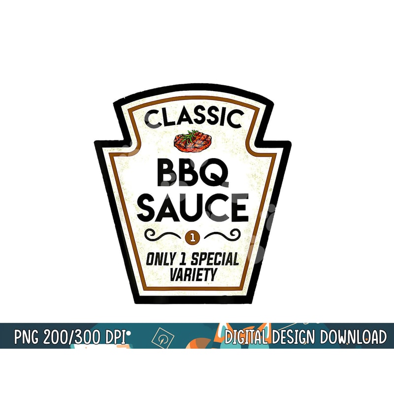 Barbecue BBQ Sauce Bottle Label Halloween Matching Costume png, sublimation copy.jpg