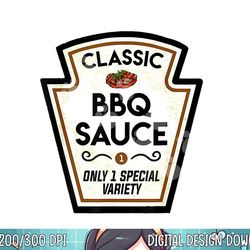 barbecue bbq sauce bottle label halloween matching costume png, sublimation copy