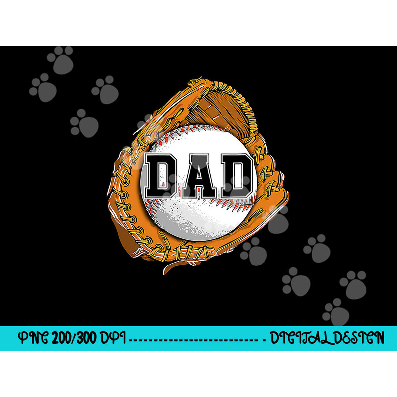 Baseball Catch Glove Baseball Dad Baseball Daddy Fathers Day png, sublimation copy.jpg