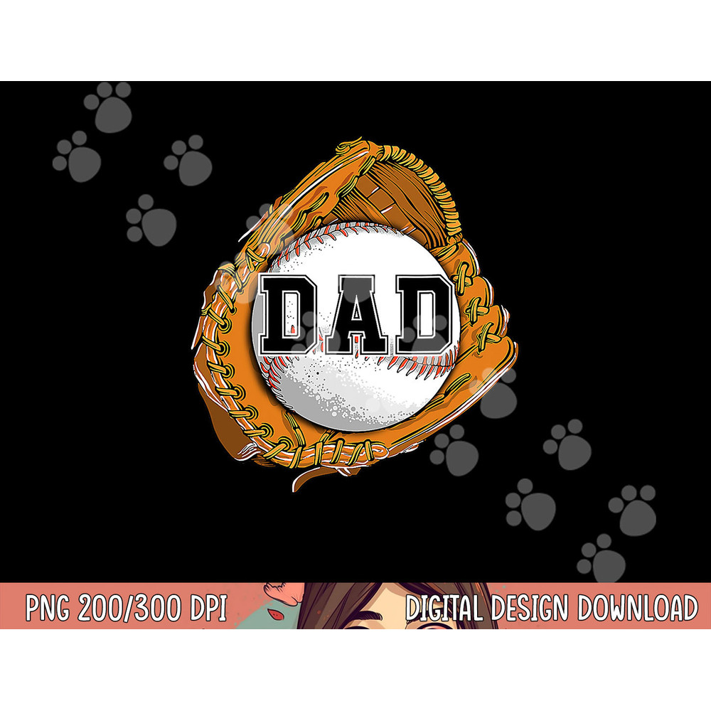 Baseball Catch Glove Baseball Dad Baseball Daddy Fathers Day png, sublimation copy.jpg