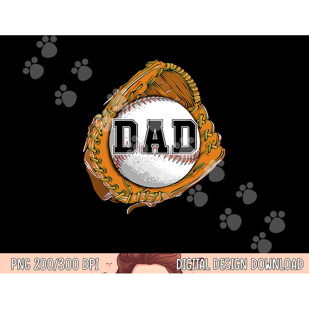 Baseball Catch Glove Baseball Dad Baseball Daddy Fathers Day png, sublimation copy.jpg