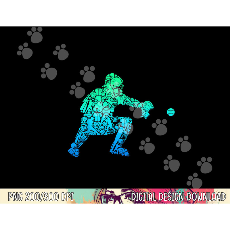 Baseball Catcher Player Youth Men Kids Boys png, sublimation copy.jpg