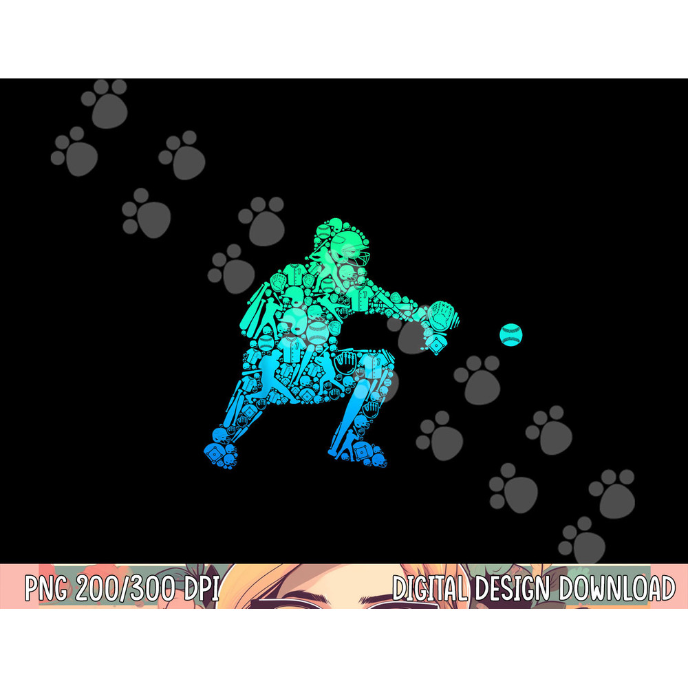 Baseball Catcher Player Youth Men Kids Boys png, sublimation copy.jpg