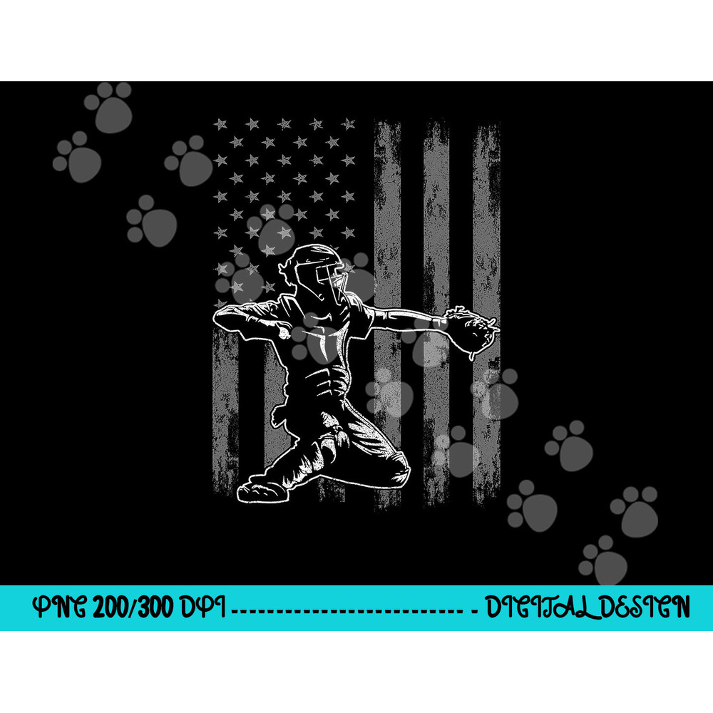 Baseball Catcher Shirt For Boys Men, Baseball USA Flag png, sublimation copy.jpg