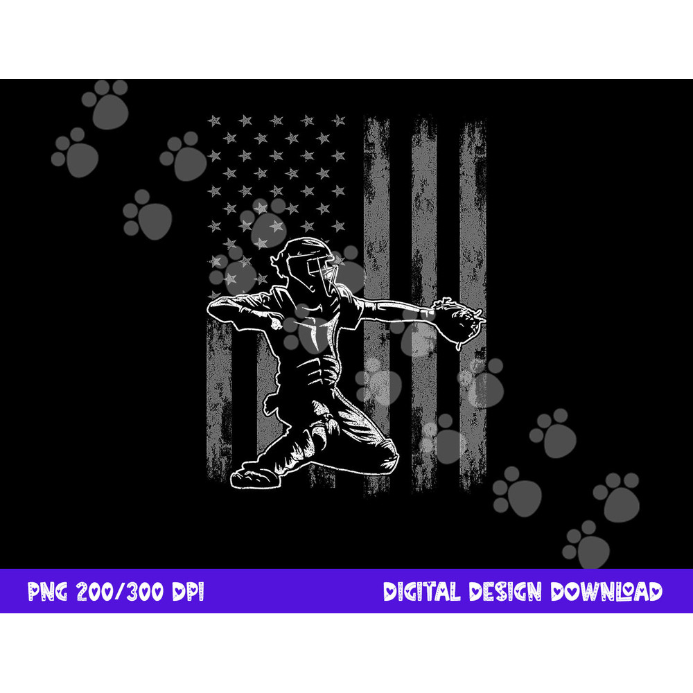 Baseball Catcher Shirt For Boys Men, Baseball USA Flag png, sublimation copy.jpg