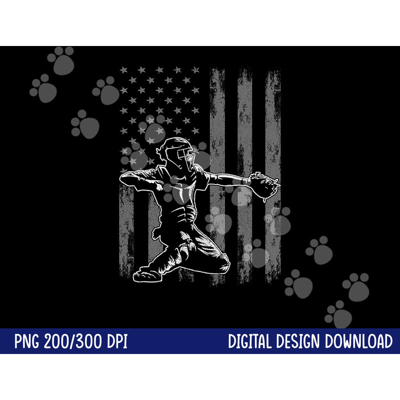 Baseball Catcher Shirt For Boys Men, Baseball USA Flag png, sublimation copy.jpg
