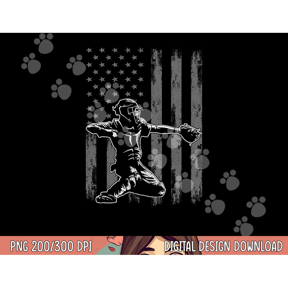 Baseball Catcher Shirt For Boys Men, Baseball USA Flag png, sublimation copy.jpg