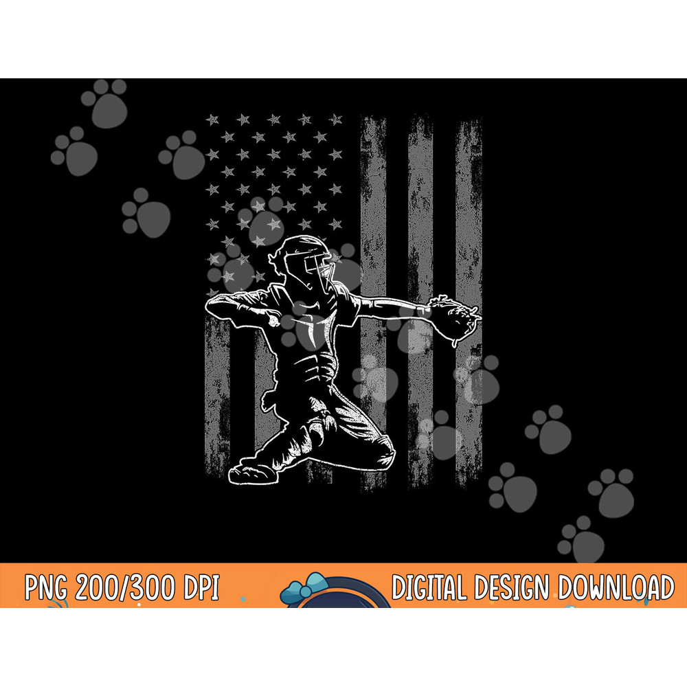 Baseball Catcher Shirt For Boys Men, Baseball USA Flag png, sublimation copy.jpg