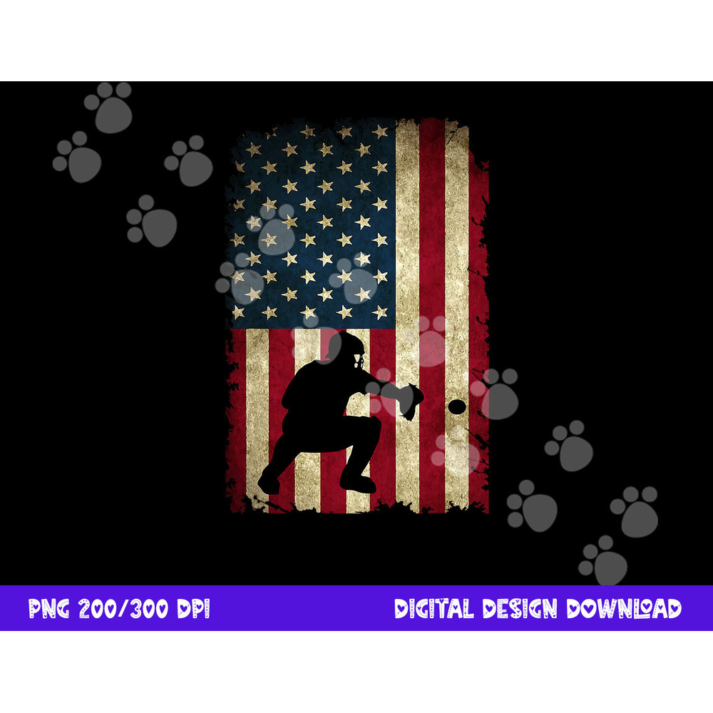 Baseball Catchers Gear Sports American Flag Little Leaguer png, sublimation copy.jpg
