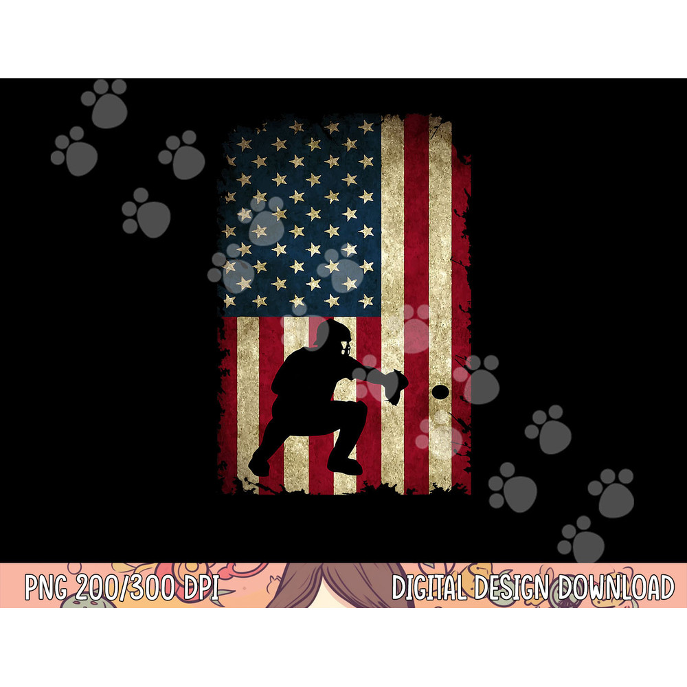 Baseball Catchers Gear Sports American Flag Little Leaguer png, sublimation copy.jpg