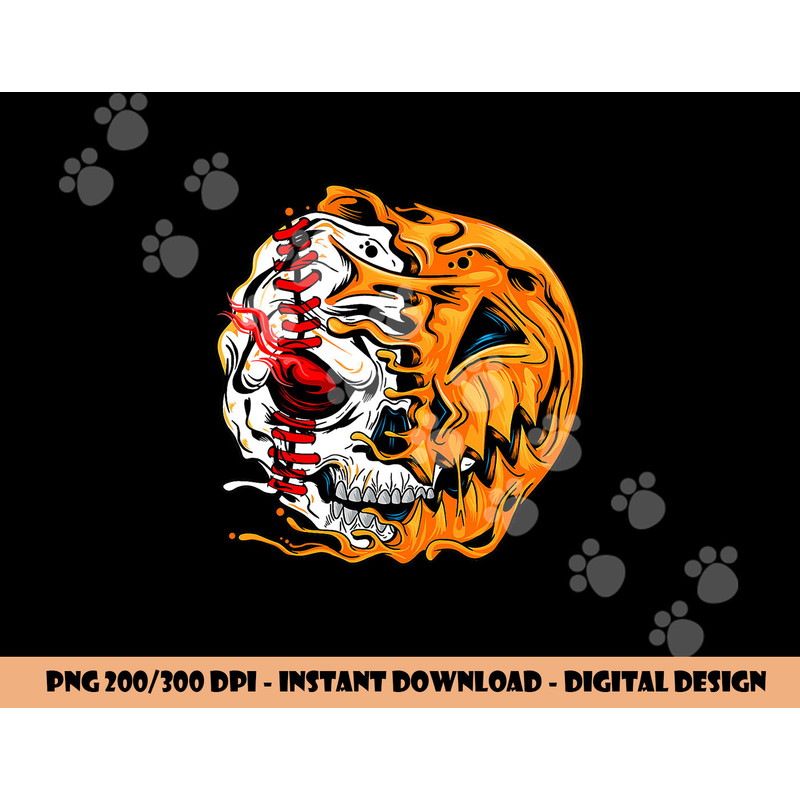 Baseball Player Halloween Pumpkin Skeleton, Skull Kids Teens  png,sublimation copy.jpg