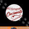 Baseball Cincinnati Vintage Ball Red Seam National Pastime png, sublimation copy.jpg