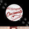 Baseball Cincinnati Vintage Ball Red Seam National Pastime png, sublimation copy.jpg