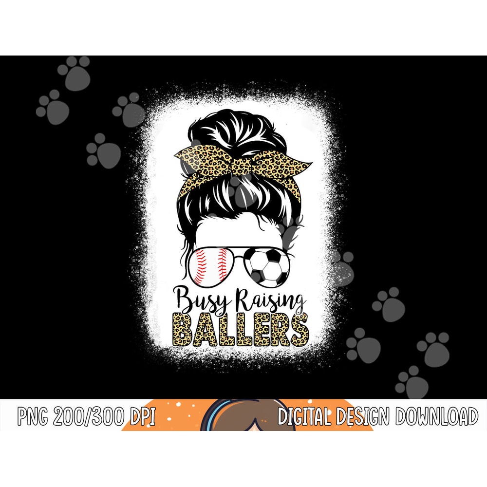 Baseball Soccer Mom Messy Bun Leopard Busy Raising Ballers png, sublimation copy.jpg