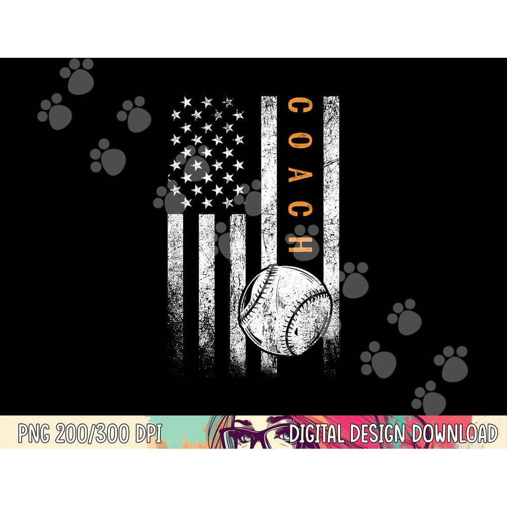 Baseball Coach American Flag Baseball Trainer Coaching png, sublimation copy.jpg