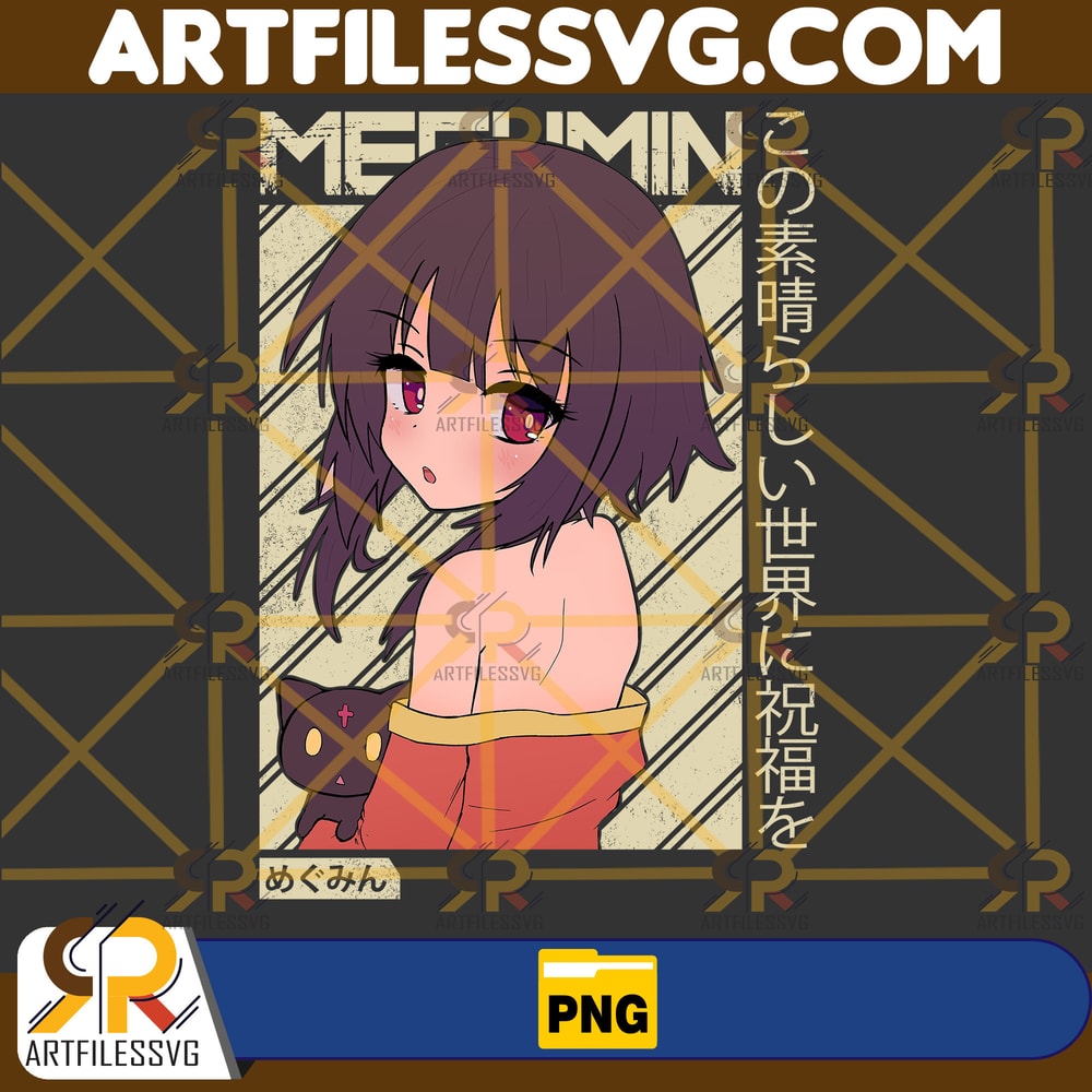 Megumin Png, Anime Png, Japanese Png, Anime Silhouette Png, Anime Character, Anime Vector Files, Digital Download (10).jpg