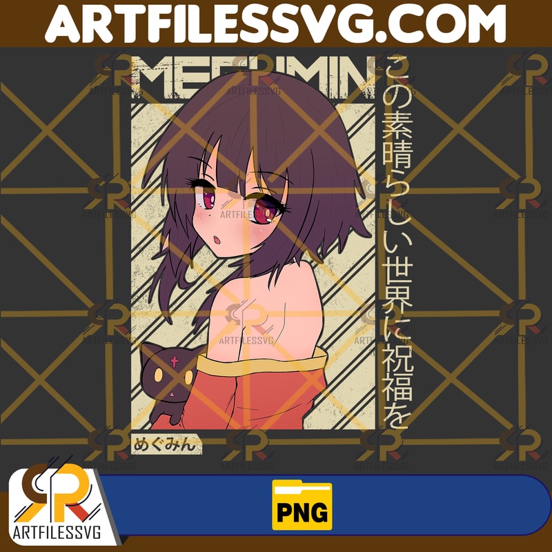 Megumin Png, Anime Png, Japanese Png, Anime Silhouette Png, Anime Character, Anime Vector Files, Digital Download (10).jpg