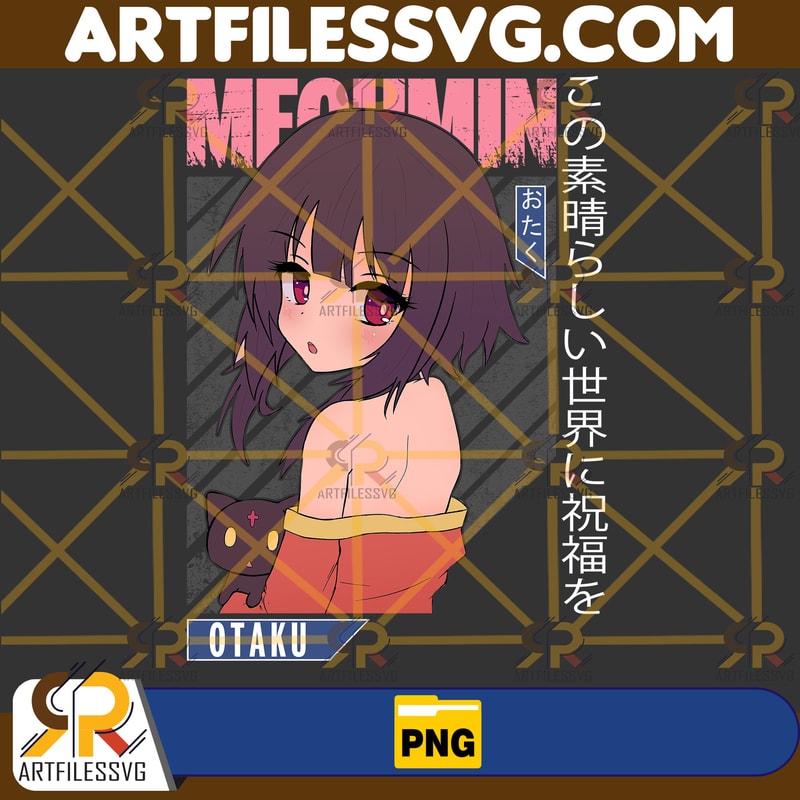 Megumin Png, Anime Png, Japanese Png, Anime Silhouette Png, Anime Character, Anime Vector Files, Digital Download (13).jpg