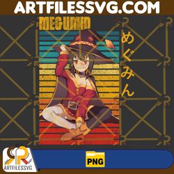 megumin png, anime png, japanese png, anime silhouette png, anime character, anime vector files, digital download (14)