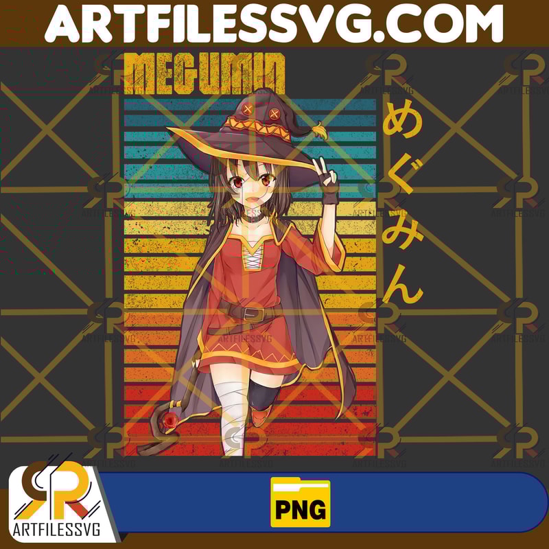 Megumin Png, Anime Png, Japanese Png, Anime Silhouette Png, Anime Character, Anime Vector Files, Digital Download (16).jpg