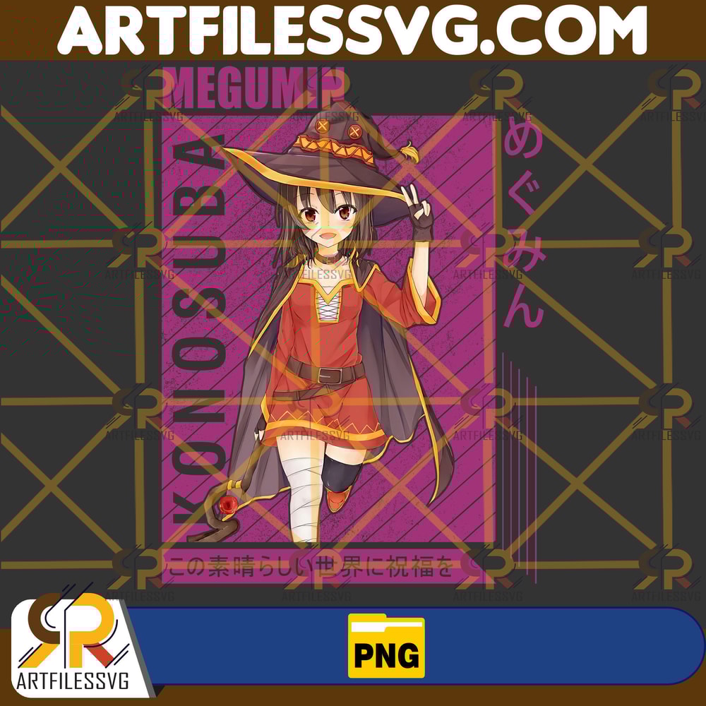 Megumin Png, Anime Png, Japanese Png, Anime Silhouette Png, Anime Character, Anime Vector Files, Digital Download (20).jpg