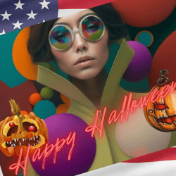 Digital greeting card. Happy Halloween!