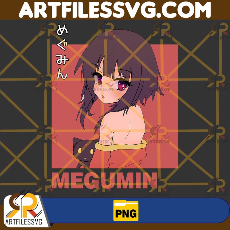 Megumin Png, Anime Png, Japanese Png, Anime Silhouette Png, Anime Character, Anime Vector Files, Digital Download (7).jpg