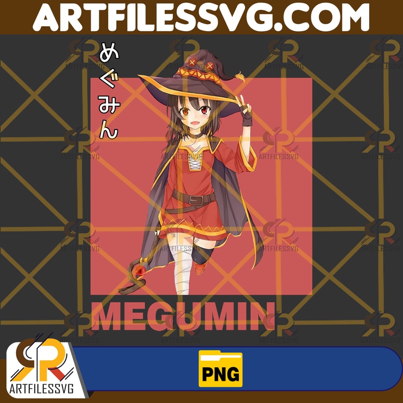 Megumin Png, Anime Png, Japanese Png, Anime Silhouette Png, Anime Character, Anime Vector Files, Digital Download (8).jpg