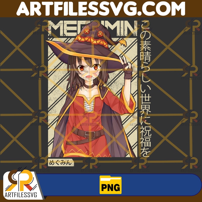 Megumin Png, Anime Png, Japanese Png, Anime Silhouette Png, Anime Character, Anime Vector Files, Digital Download (9).jpg