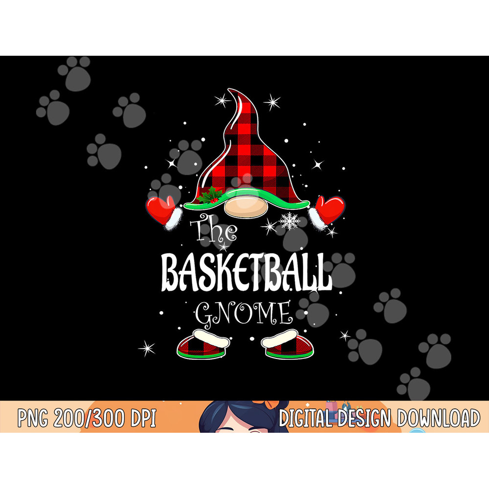 Basketball Gnome Buffalo Plaid Matching Family Christmas png,sublimation copy.jpg