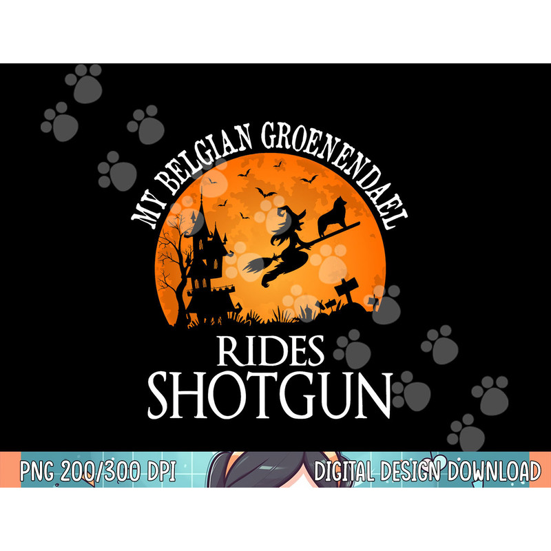 Belgian Groenendael Rides Shotgun Dog Lover png, sublimation copy.jpg