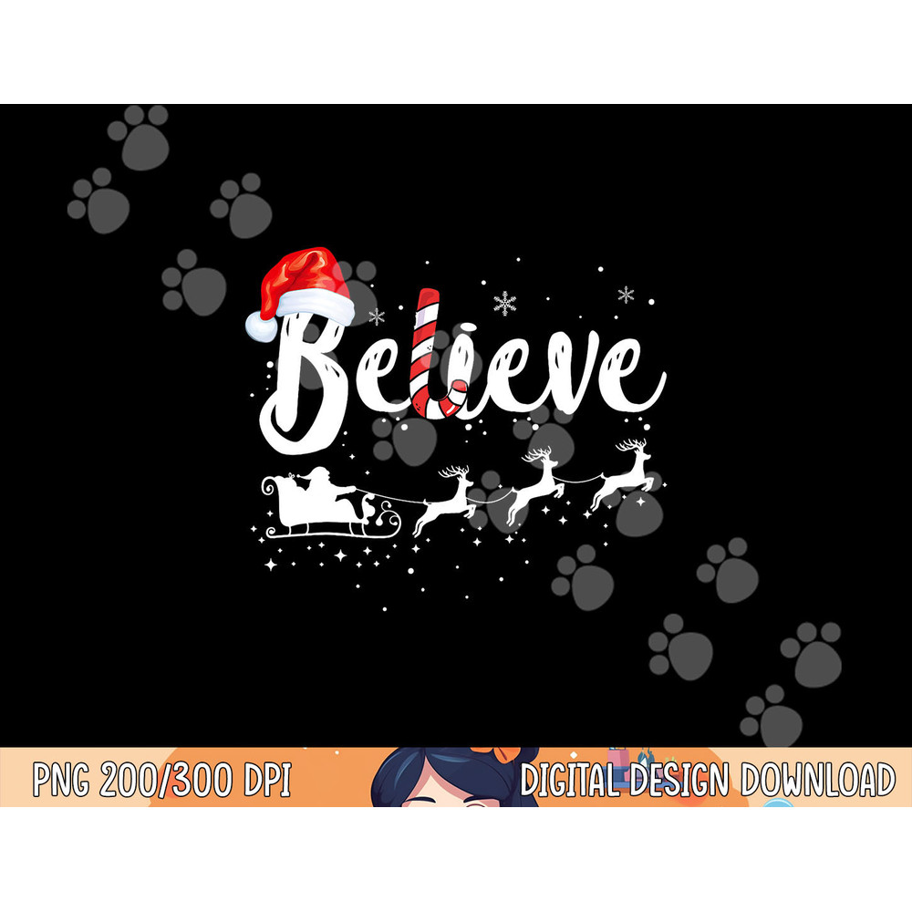 Believe In Santa Claus Believe Christmas Pajama Christmas png,sublimation copy.jpg