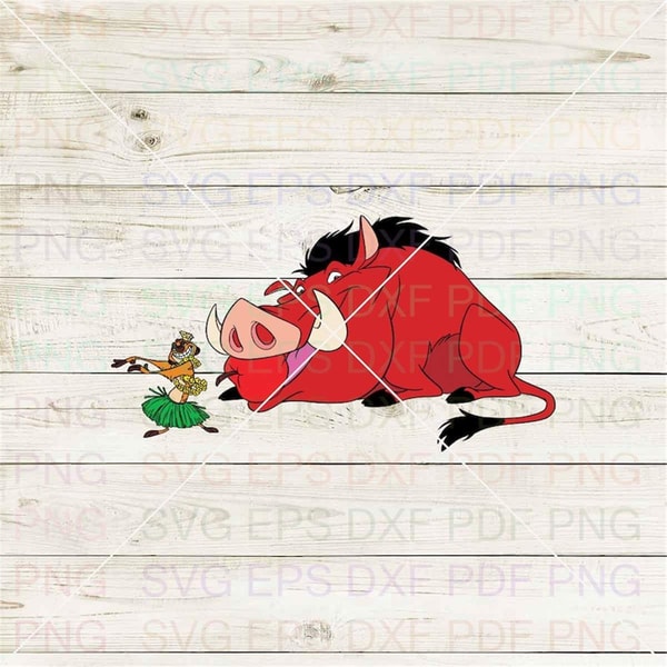 Timon And Pumbaa The Lion King 030 Svg Dxf Eps Pdf Png, Cric | Inspire ...