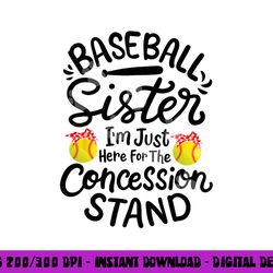 baseball sister softball heart sport lover funny girl png, sublimation copy
