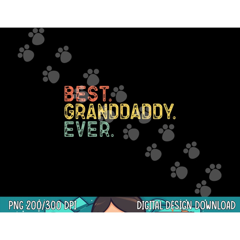 Best Granddaddy Ever Family Funny Cool Vintage Grand-daddy png,sublimation copy.jpg