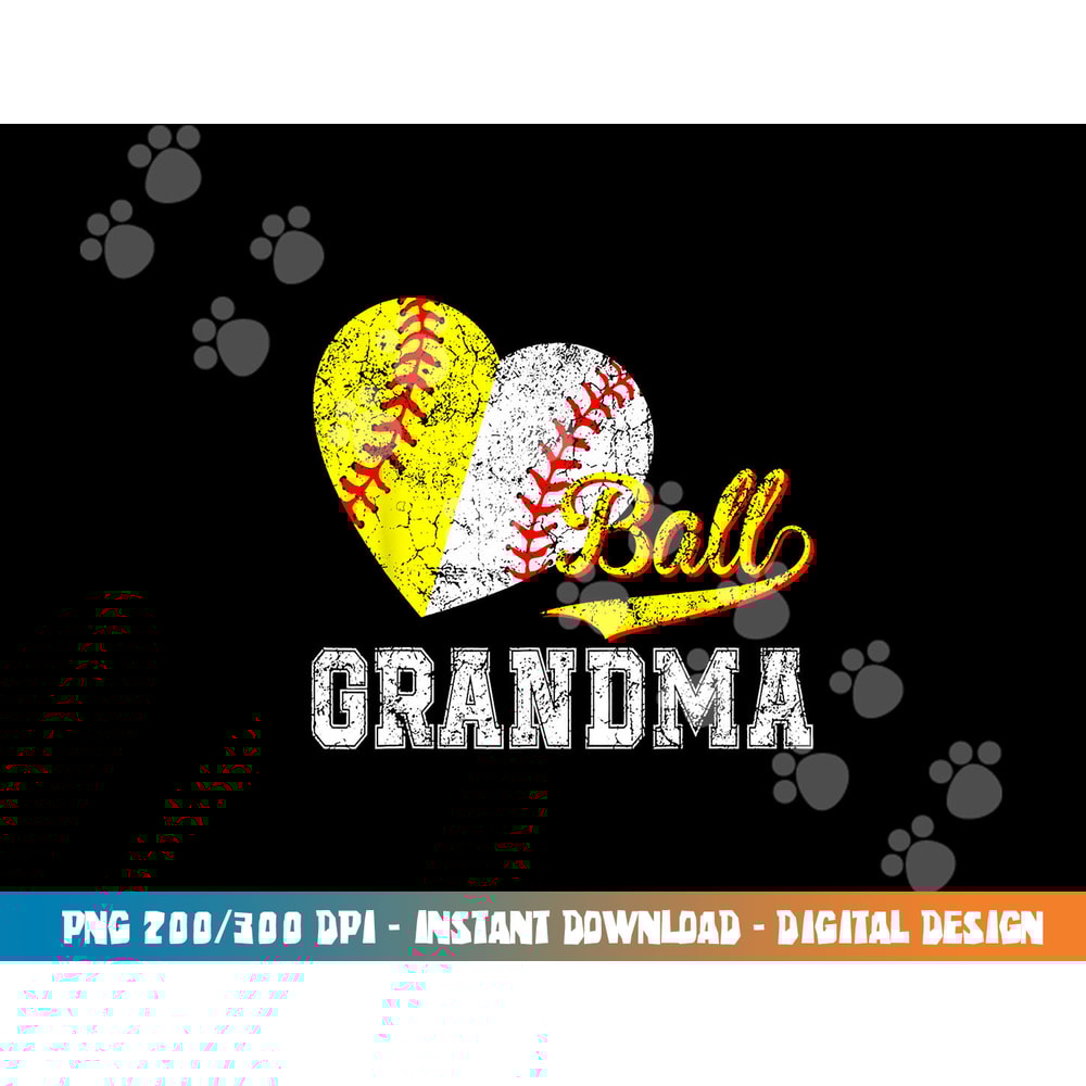 Baseball Softball Ball Heart Grandma Mother s Day png, sublimation copy.jpg