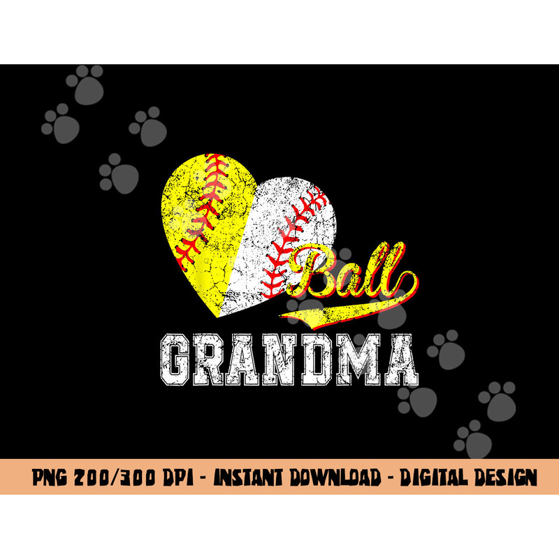 Baseball Softball Ball Heart Grandma Mother s Day png, sublimation copy.jpg