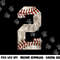 Baseball Team Player Jersey Number 2 Distressed Ball png, sublimation copy.jpg
